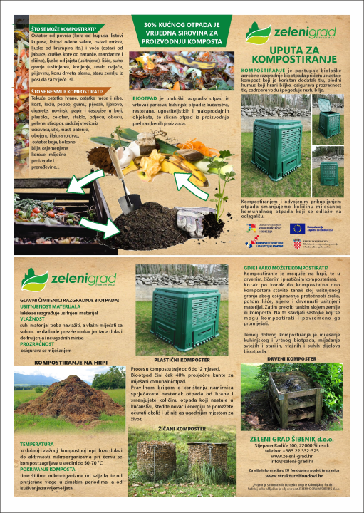 Kompostirajte biootpad, razvrstajte i ispravno odlažite korisni otpad!