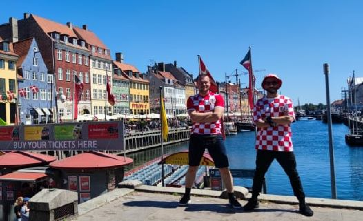 Vatrene s tribina bodre i deseci Šibenčana: Kopenhagen postao 'Kockenhagen'