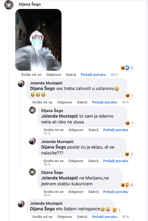 Pitali smo vas smeta li vam jugo, odgovori su urnebesni: ‘Vas treba zatvorit u ustanovu’, 'vrti u tintari'....