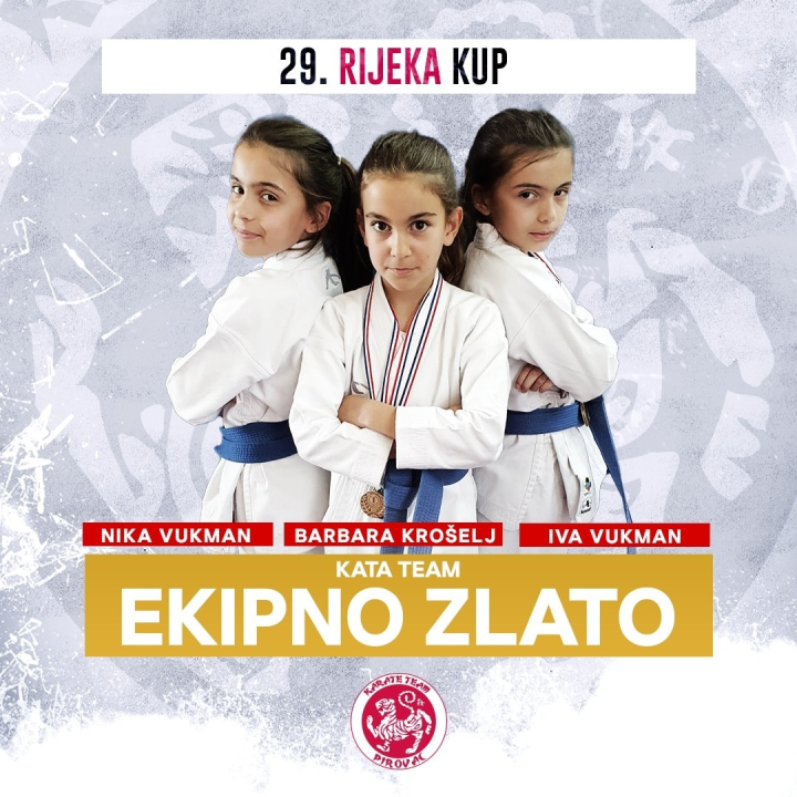 Zlatne medalje za Karate klub Pirovac: Osvojile ih ekipno, a Iva Vukman pojedinačno