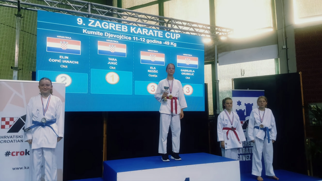 KK 'Okit Vodice' sa 9. 'Zagreb karate kupa' se vratio sa 12 medalja 