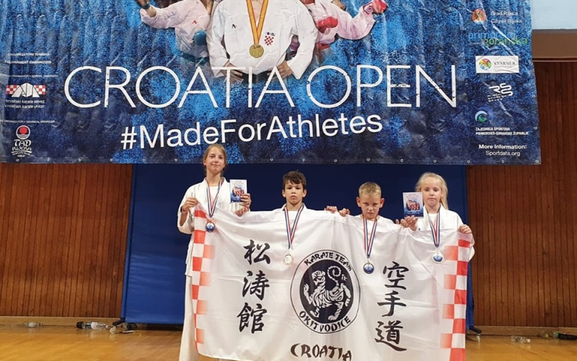 Karataši Okita osvojili 4 medalje na Croatia Openu