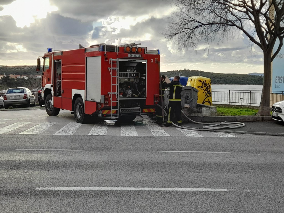 Zapalio se kontejner na Baldekinu, promptno ugašen