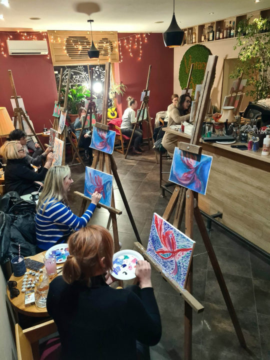 Cocktail &amp; Paint pravi hit u Šibeniku: 'Neki ljudi nisu crtali od vrtića i sad naprave nešto genijalno'