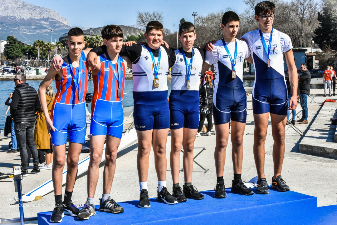 Prva regata 'Kupa Dalmacije 2023.': Veslači i veslačice Krke iz Splita se vratili sa 20 medalja 