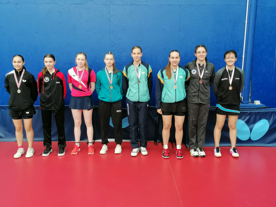 Stolnotenisačica Franka Miškić srebrna u parovima na kadetskom prvenstvu Hrvatske