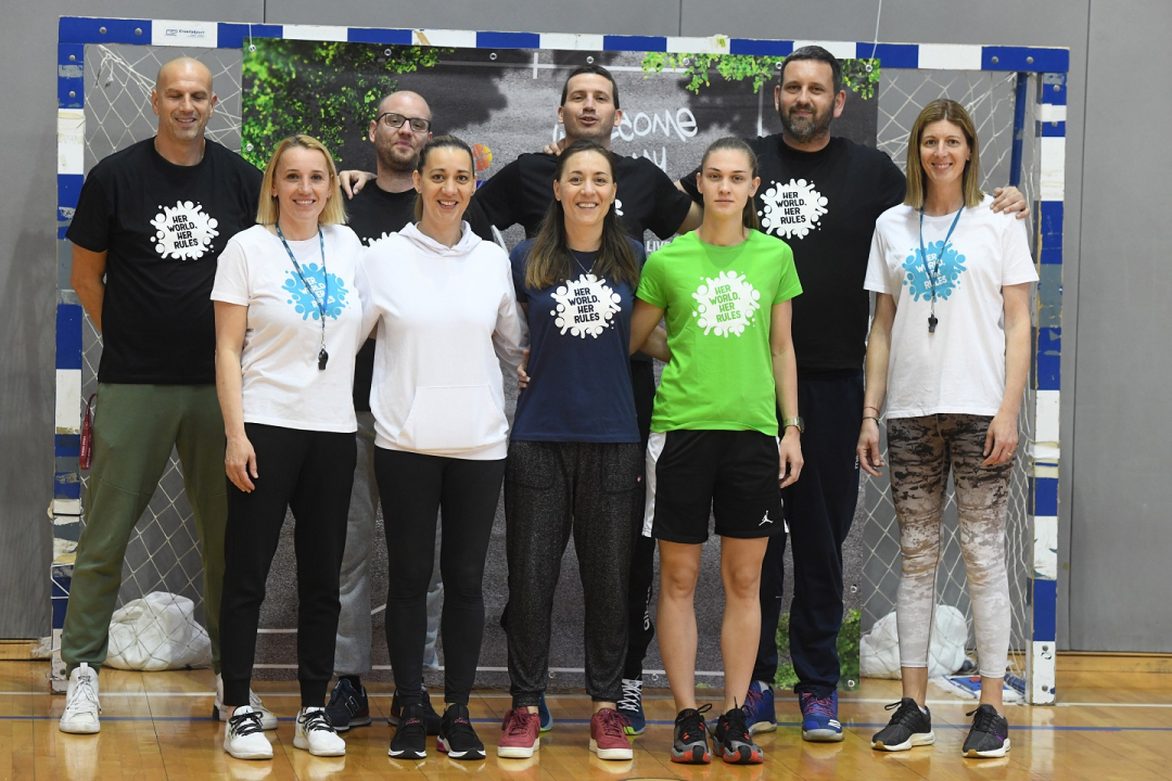 Uspješno održan projekt &quot;Njezin svijet, njezina pravila&quot;: 40 djevojčica se zabavljalo i učilo o košarci