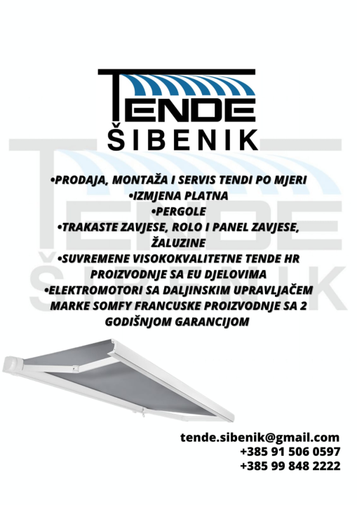 Uredite svoj balkon ili terasu kvalitetnom tendom po mjeri! 