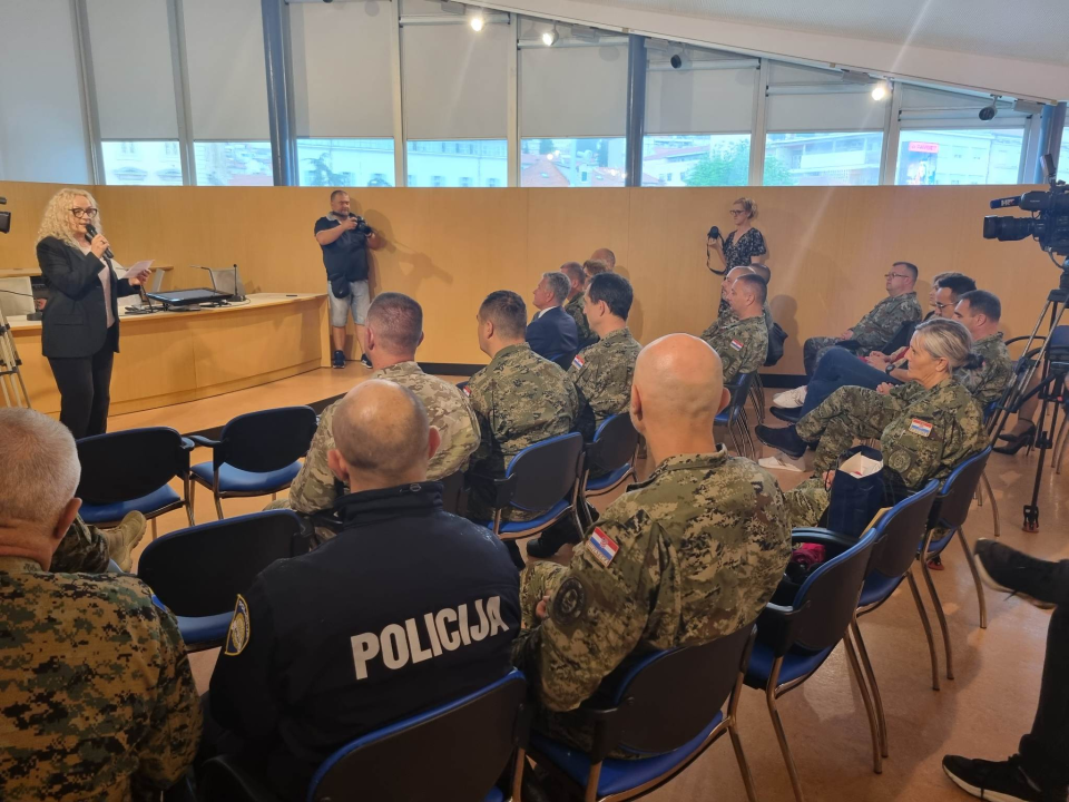 Polaznici 25. naraštaja Ratne škole 'Ban Josip Jelačić' u posjetu Šibeniku i Šibensko-kninskoj županiji  