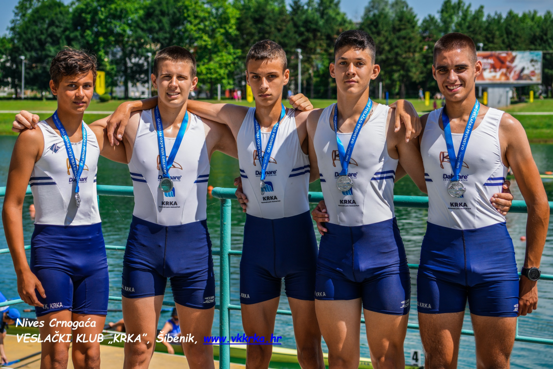 Veslači i veslačice VK 'Krka' sa 30. Hrvatskog veslačkog prvenstva se vratili s devet medalja  