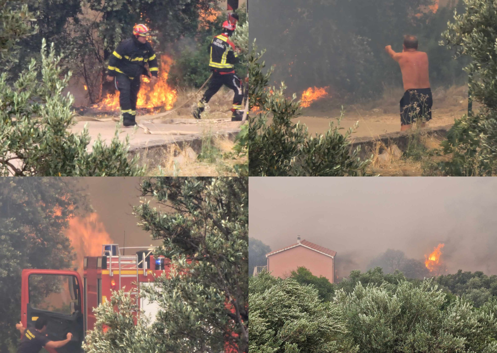 Objekti nisu ugroženi, vatrogasci ostaju na terenu cijelu noć