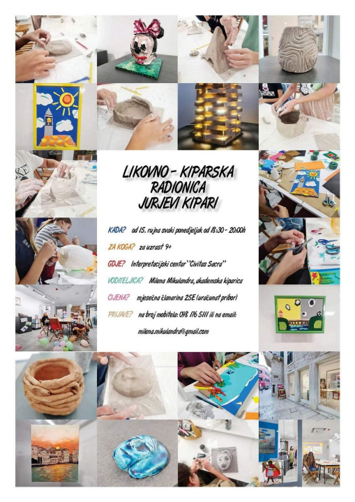U tijeku prijave za dječju likovno-kiparsku radionicu 'Jurjevi kipari' u Šibeniku 