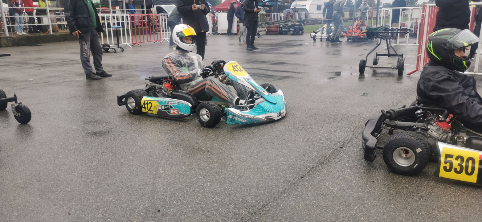 Šibenski kartingaš Franko Škugor odustao od utrke u kišnim uvjetima zbog vlastite sigurnosti 