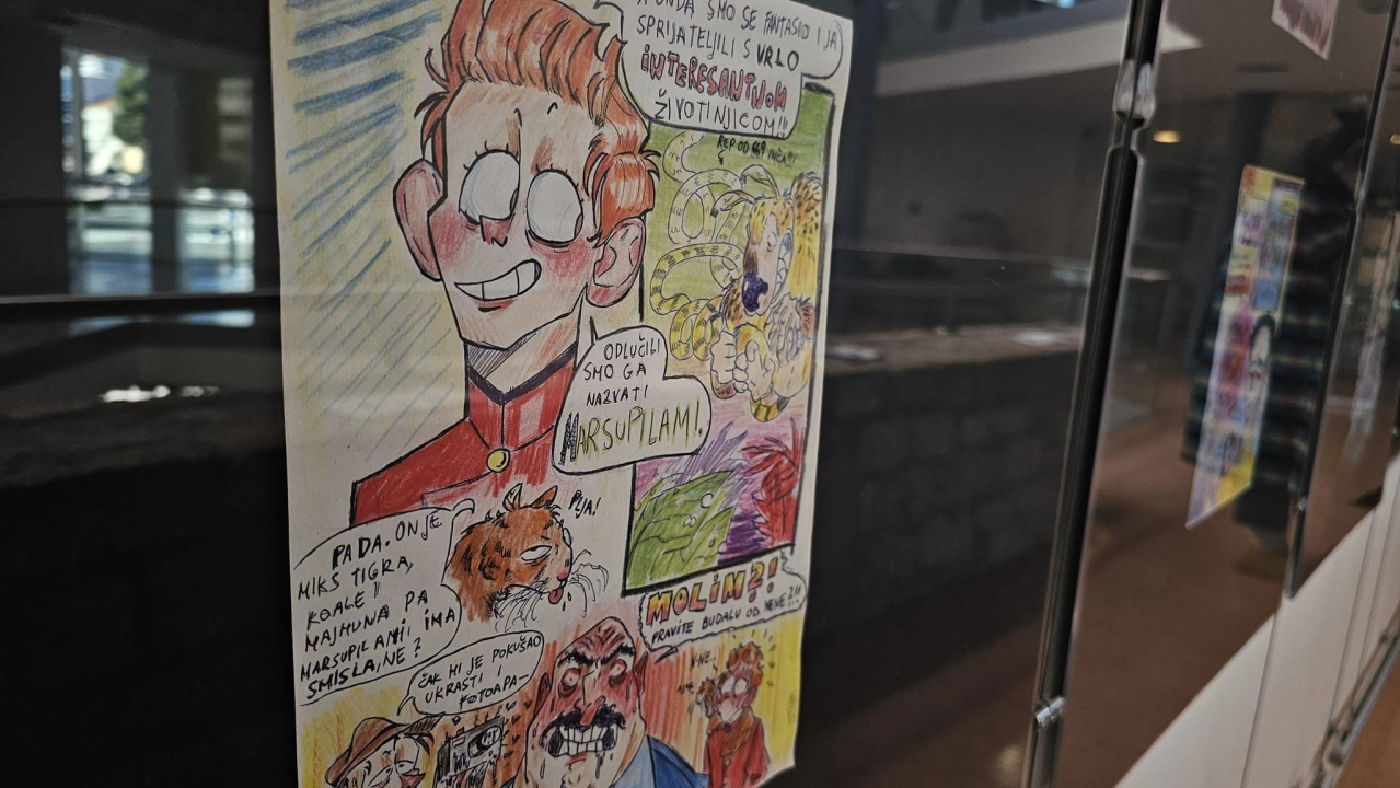 Maruška crta od treće godina, a danas je u Šibeniku otvorila svoju prvu izložbu: 'Strip mi daje slobodu stvaranja vlastite priče'