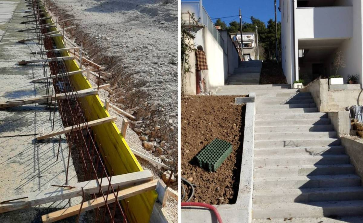 Zid, cesta i stepenište: Izvedeni komunalni zahvati u Sitno Donjem, Raslini i Crnici