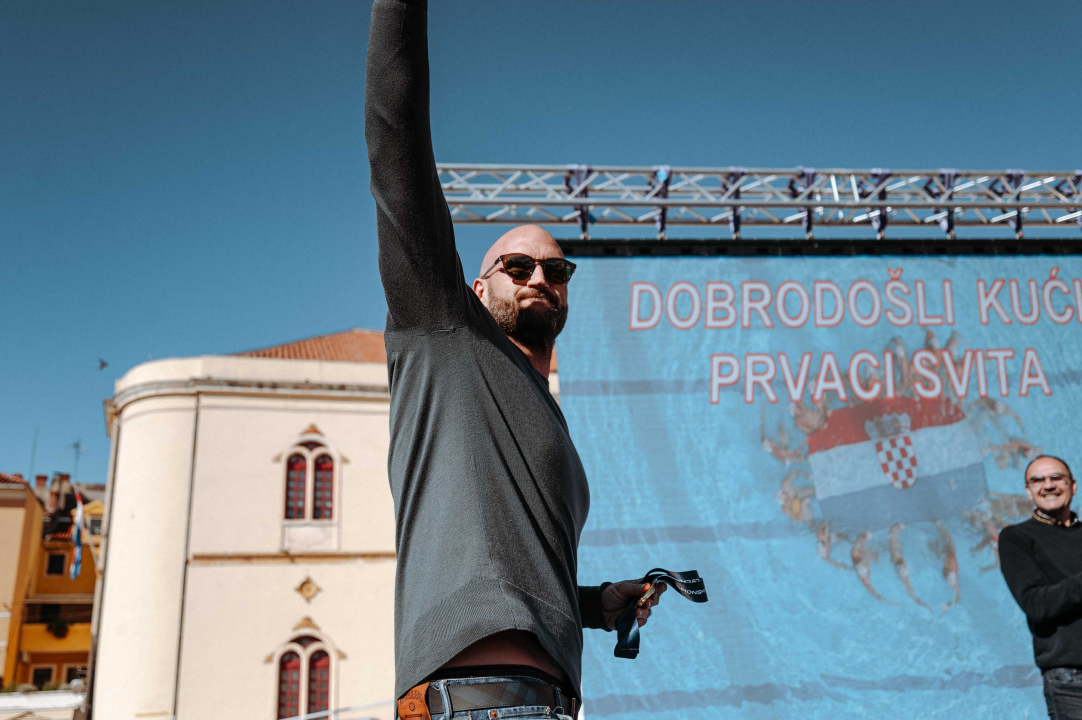 Šibenčani masovno dočekali svjetske prvake, Tucak: 'Gdje god pođem osjećam ljubav koju mi pružate'