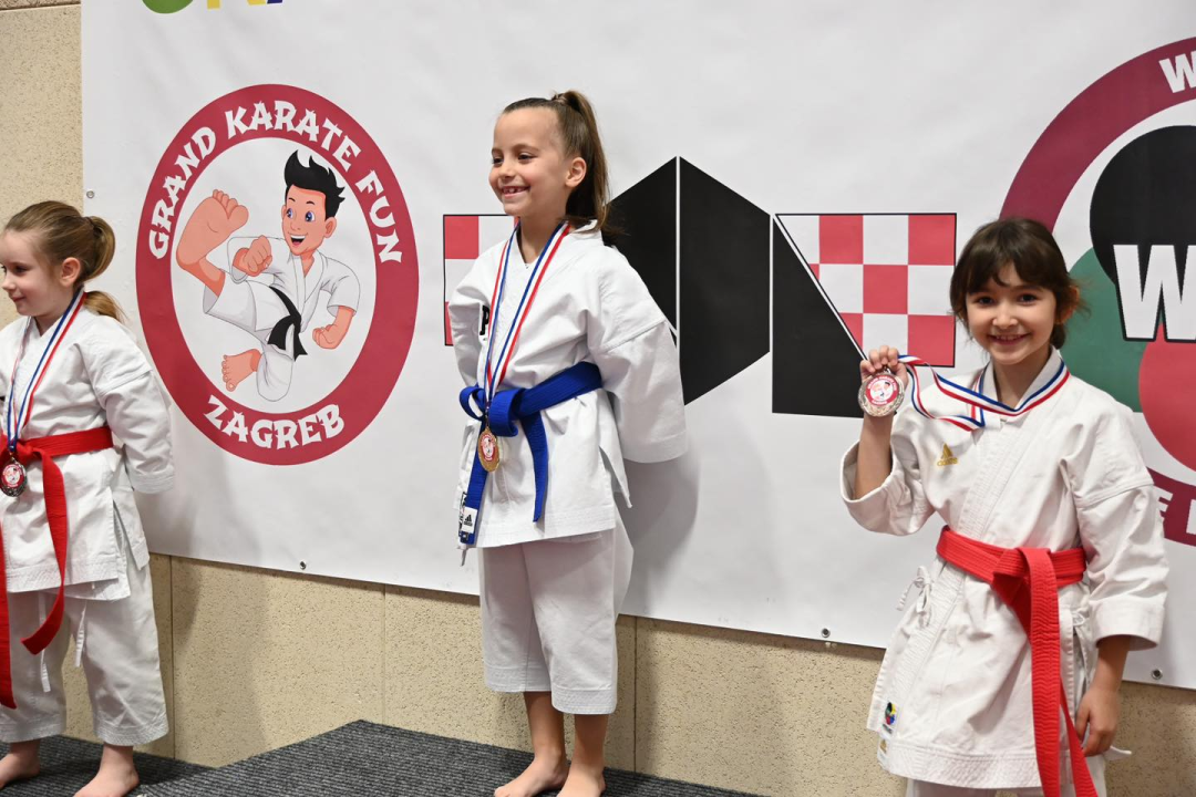  Karate klub Okit Vodice drugi najbolji klub turnira 'Grand karate fun' u Zagrebu