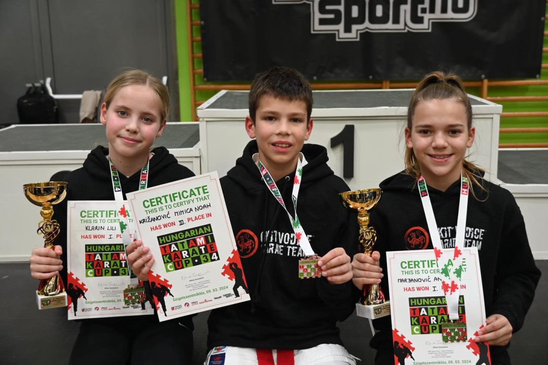 Karataši KK Okit popeli se na pobjedničko postolje u Mađarskoj