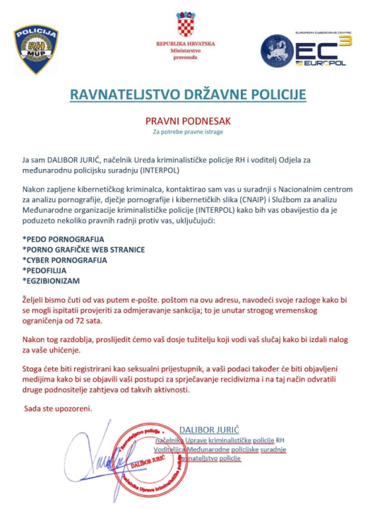 Jeste li dobili ovaj mail? Ne nasjedajte, u pitanju je prevara 