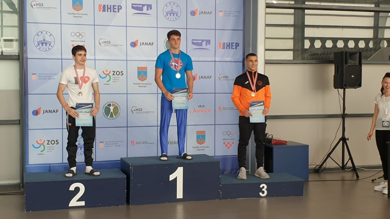 Lucija Vlahov prvakinja Hrvatske u gimnastičkom višeboju, Roko Zorić i mlađe seniorke Dišpeta brončani