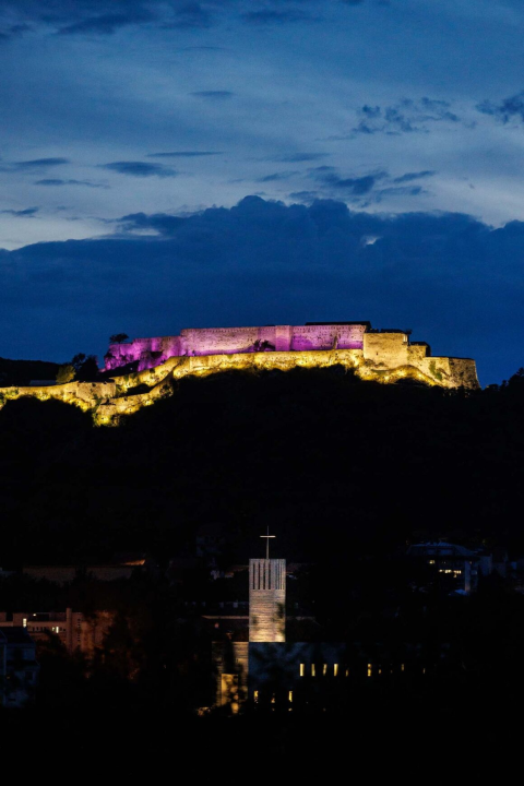 Knin obilježio Svjetski dan sepse ružičastim svjetlima tvrđave