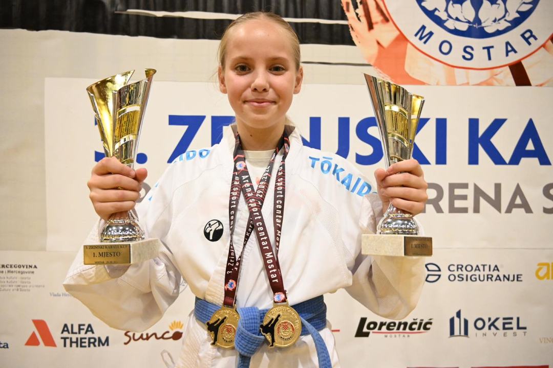 Vodički Okit među tri najbolja karate kluba od njih 50 na mostarskom turniru