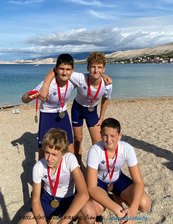 Najmlađi krkaši veslali na Pagu i vratili se sa zlatom, srebrom i broncom