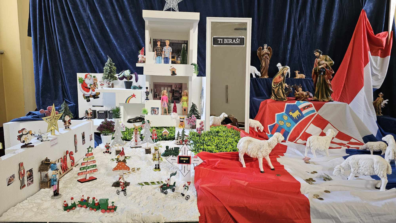 Jaslice u Gospi van Grada poslale jasnu poruku: Ili ste za fritule i istospolne parove ili za Isusa i Hrvatsku