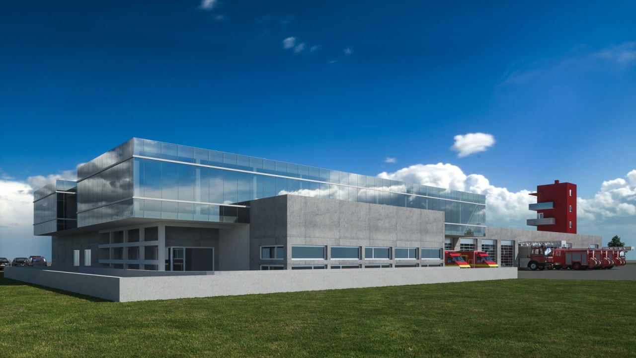 Prikaz novog šibenskog vatrogasnog doma