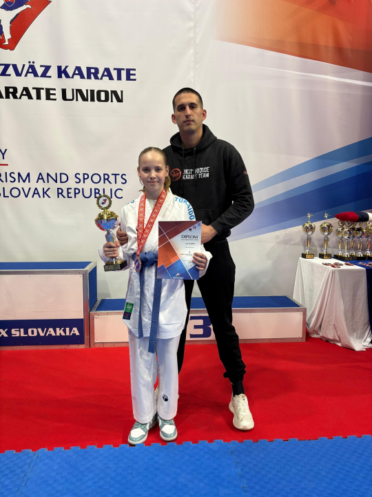 Vodička karatašica Lili Klarin brončana u Slovačkoj, u kategoriji sa 55 natjecateljica