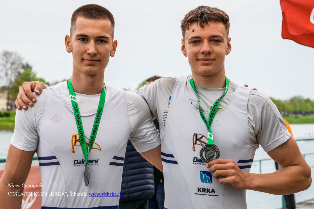 Zlatna izvedba četverca bez: Sjajni uspjesi veslača VK Krka na Croatia Open regati