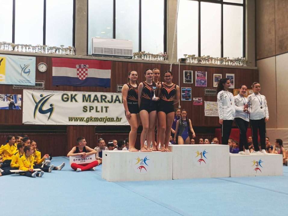 Gimnastičarke Dišpeta osvojile ekipno srebro i broncu na Prvenstvu Dalmacije