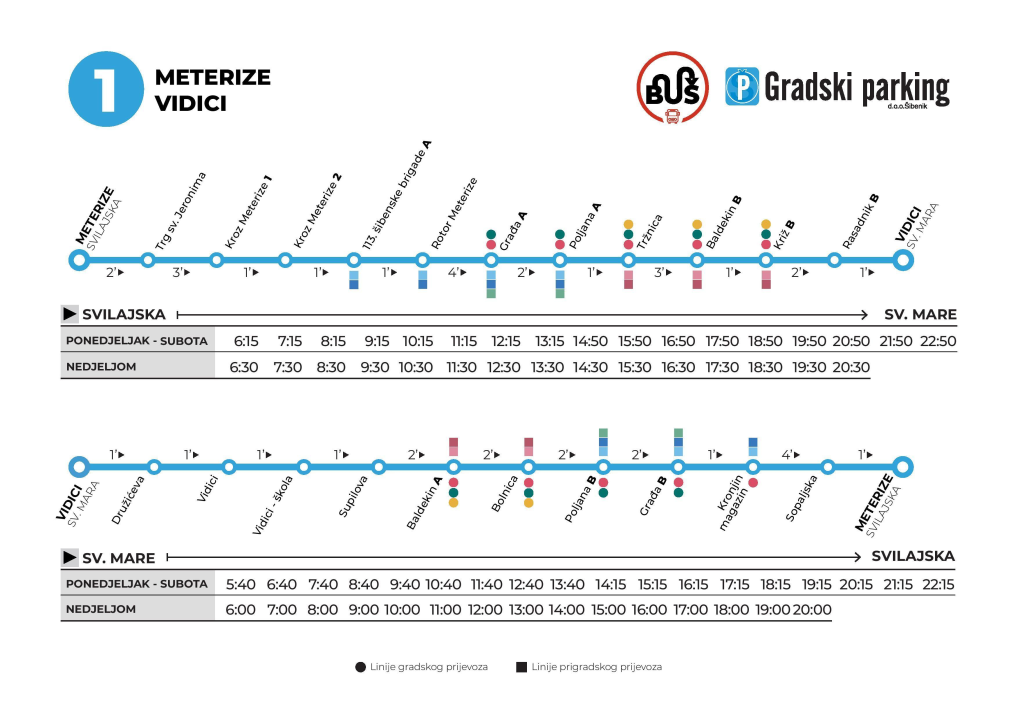Sezonski vozni red gradskih i prigradskih autobusa 