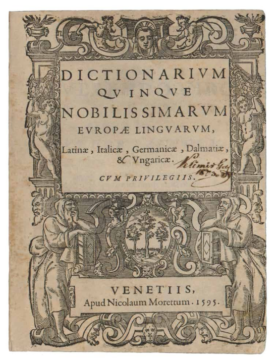 Remek-djelo Šibenčanina Fausta Vrančića: Na današnji dan objavljen prvi riječnik hrvatskog jezika
