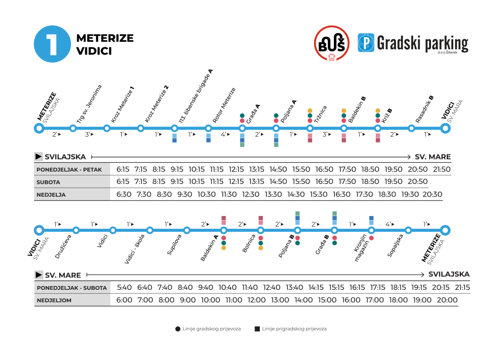 Jesenski vozni red gradskih i prigradskih linija