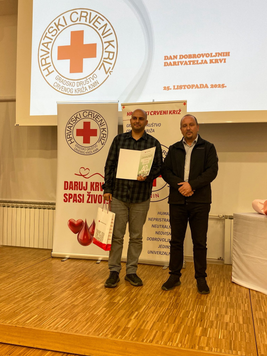 Crveni križ Knin obilježio Dan darivatelja krvi: 'Prikupili 670 doza krvi samo u ovoj godini'