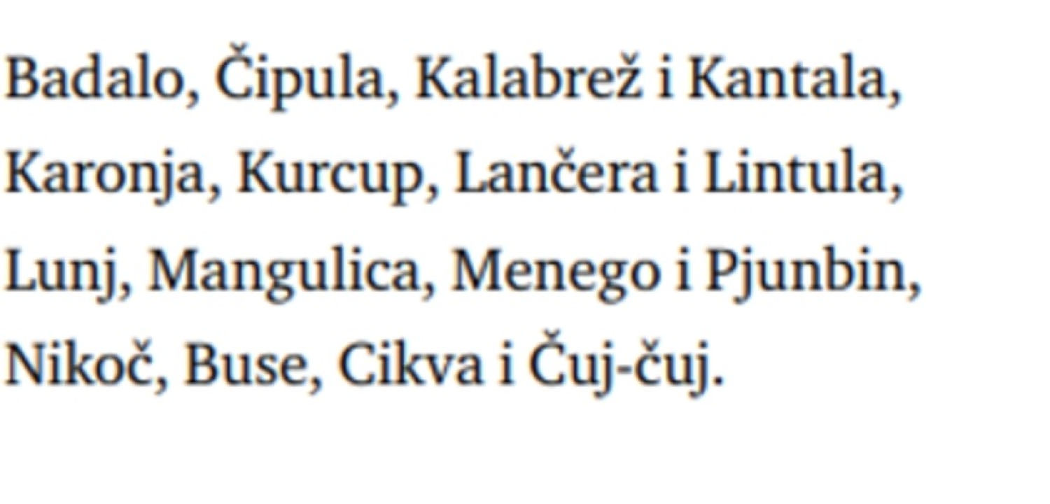 Top-lista 400 najpopularnijih šibenskih nadimaka unazad 400 godina