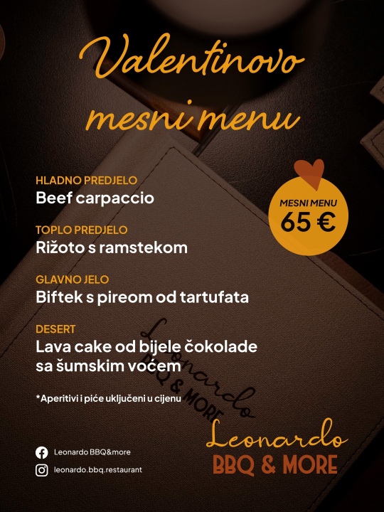 FOTO Savršeni recept za Valentinovo: Leonardo BBQ & more, slasna spiza i vi!