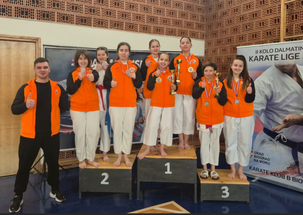 Karataši 'Šibenika' osvojili sedam medalja na 2. kolu Dalmatinske lige