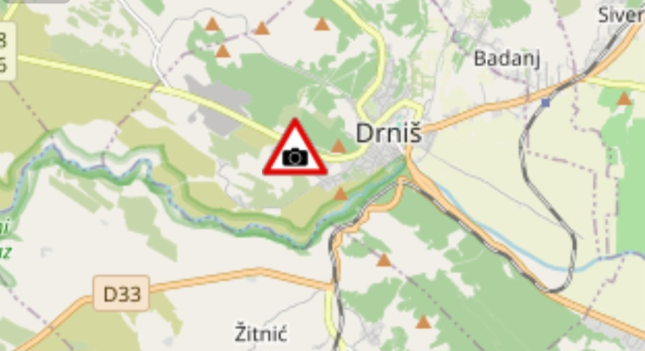 Interaktivna mapa: Evo svih lokacija prometnih kamera u Šibensko-kninskoj županiji