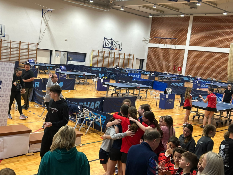 FOTO Mlađe juniorke Stolnoteniskog kluba Šibenik druge u državi, Katja Mandić u paru prvakinja Hrvatske