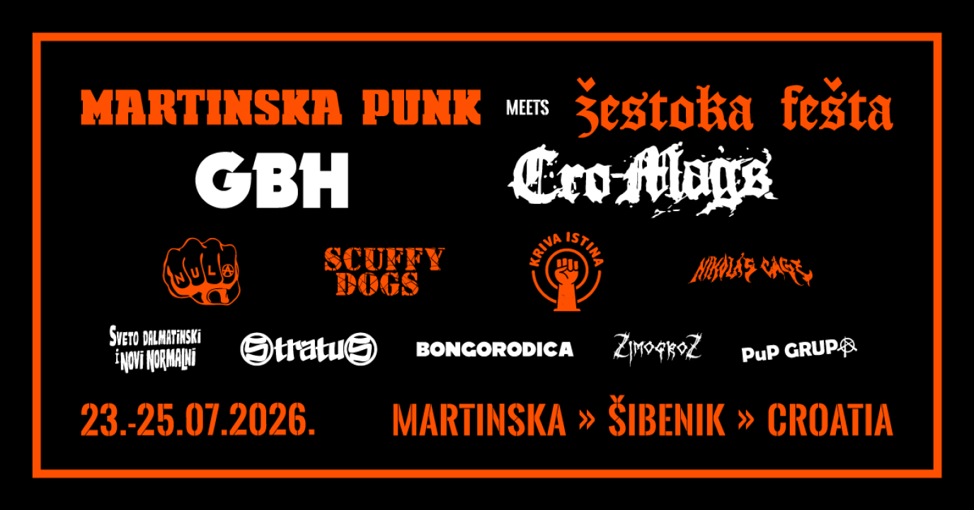 Najglasniji vikend na Martinskoj donosi punk i metal spektakl