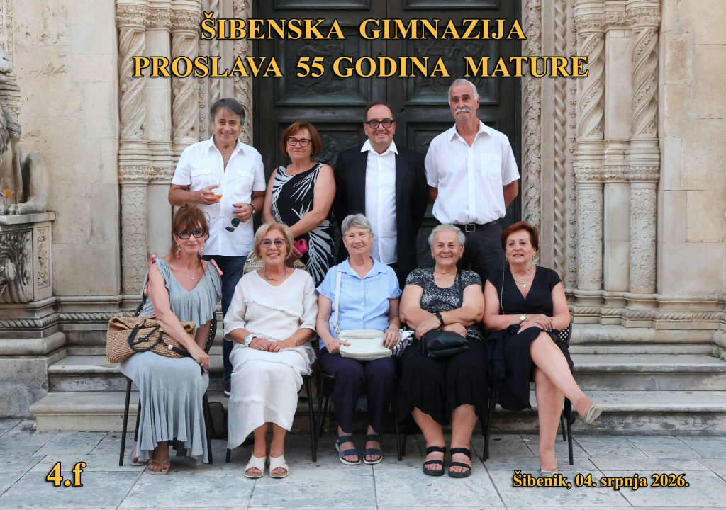 Generacija šibenskih gimnazijalaca iz 1971. obilježila 55 godina mature