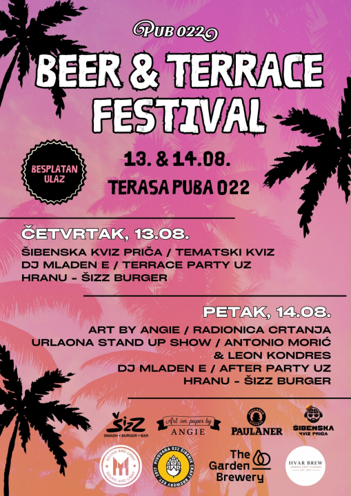 FOTO Beer & Terrace Festival donosi kviz, stand-up, više od 12 vrsta piva i dobru zabavu na Šubićevcu 