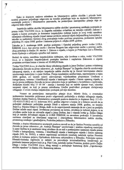 Otpad iz šibenske Luke završio kod Oklaja: Ni nakon 18 godina nema konačne potvrde gdje je završio