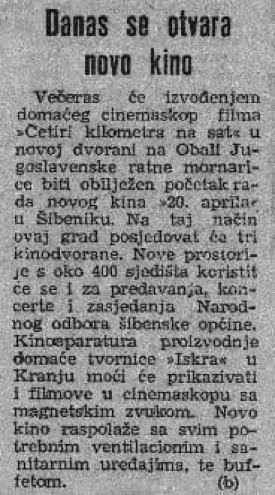 Kad je cili Šibenik iša u kino: Pamtite li Teslu, Odeon i pune dvorane?
