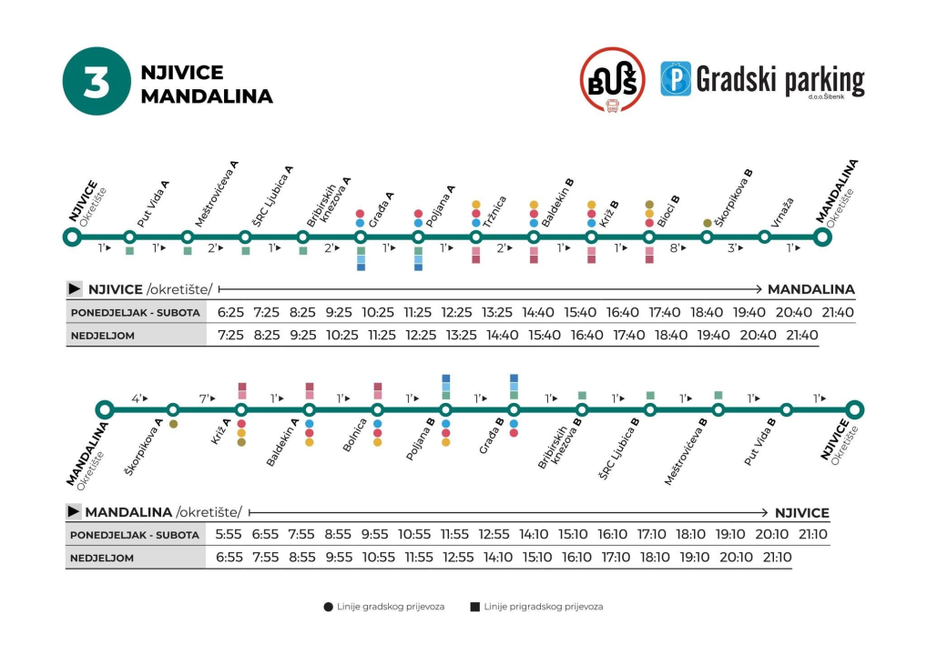 Jesenski vozni red gradskih i prigradskih autobusnih linija