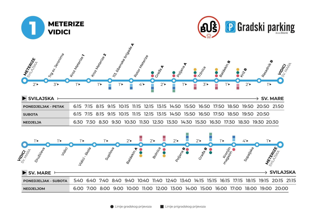 Jesenski vozni red gradskih i prigradskih autobusnih linija
