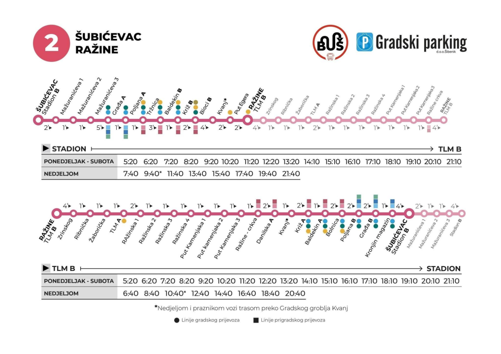 Jesenski vozni red gradskih i prigradskih autobusnih linija
