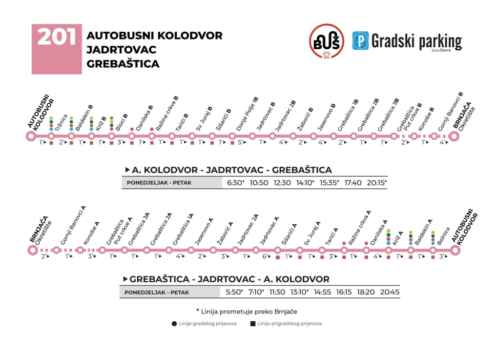 Jesenski vozni red gradskih i prigradskih autobusnih linija